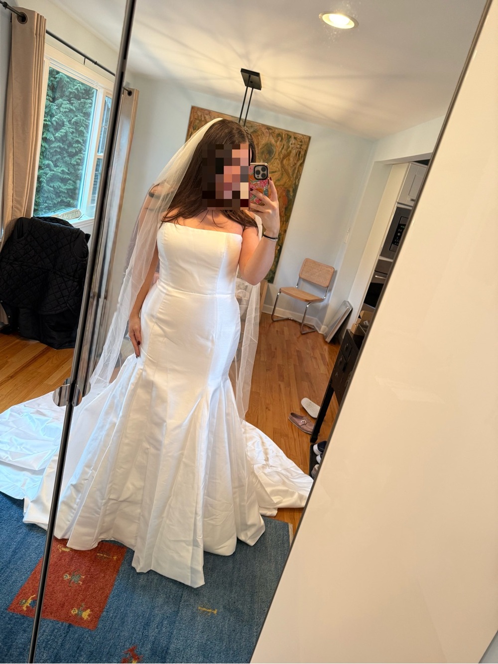 Jenny Yoo Classic White Strapless Wedding Dress (Lucia Wedding Dress) - Picture 10 of 11